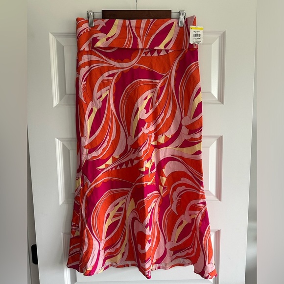 Cult Gaia Laith Paisley Midi Skirt in Persian Paisley Rose - Picture 5 of 14